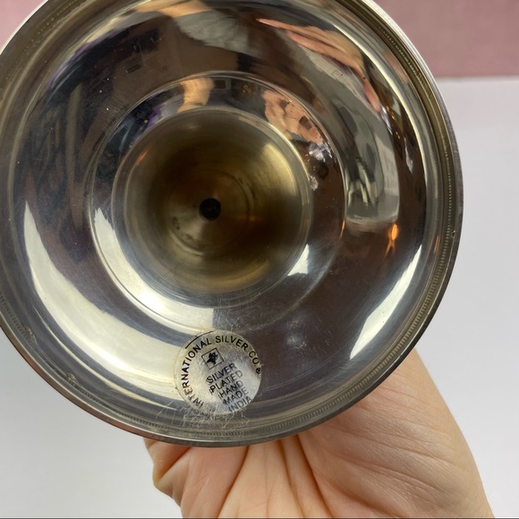 Vintage International Silver Company Silverplated Candlesticks Set Of 2 8 Inches - Picture 3 of 8